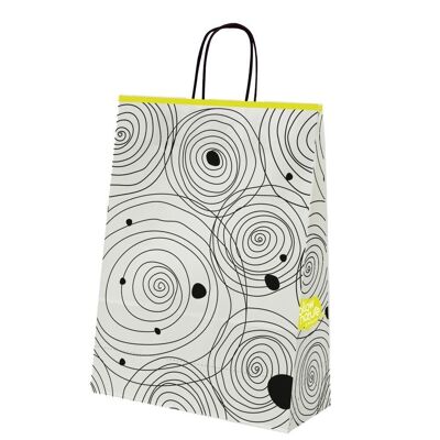 Paper carrier bags 23x10x32cm "squiggle"