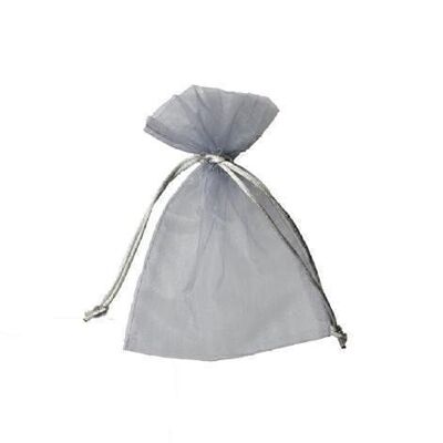 Organza bag 12 x 17 cm - silver