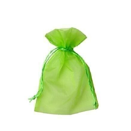 Organza bag 9 x 12 cm - light green