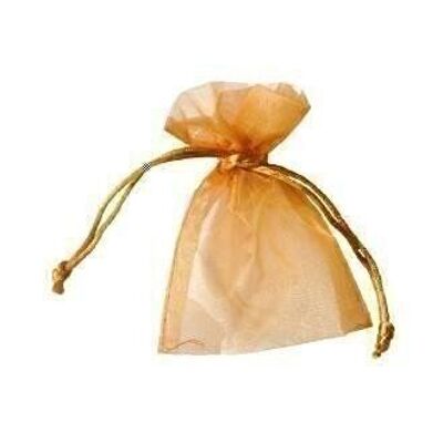 Sachet organza 12 x 17 cm - or