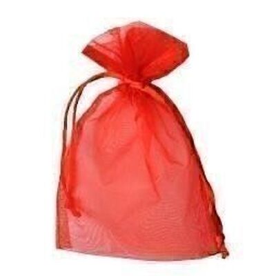 Bolsa de organza 17 x 24 cm - rojo