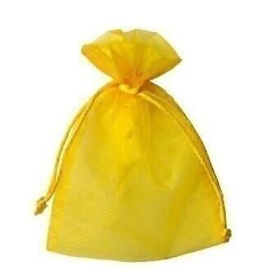 Borsa in organza 15 x 25 cm - giallo