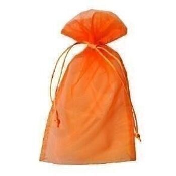 Sachet organza 15 x 25 cm - orange