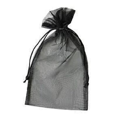 Organza bag 17 x 24 cm - black