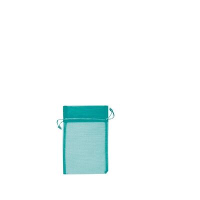 Organza bag 9 x 12 cm - turquoise