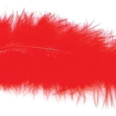 Deco feathers red 100 g