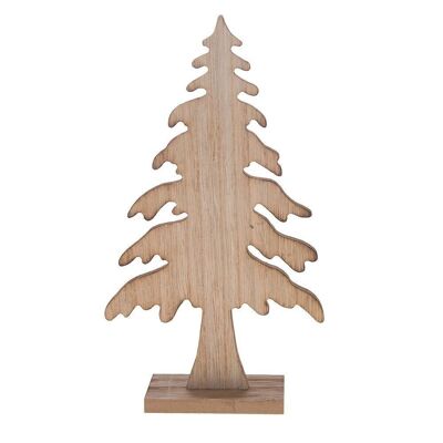 Árbol de Navidad de madera 13x5x24cm Samu
