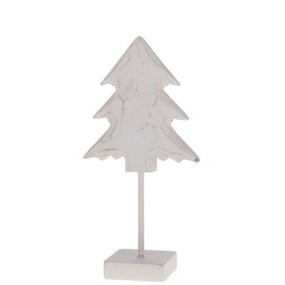 Deco display tree 9x4x15.5cm white