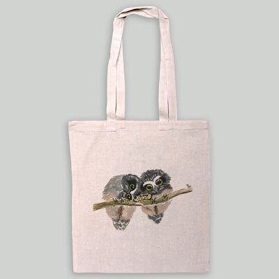 Totebag Two Owls