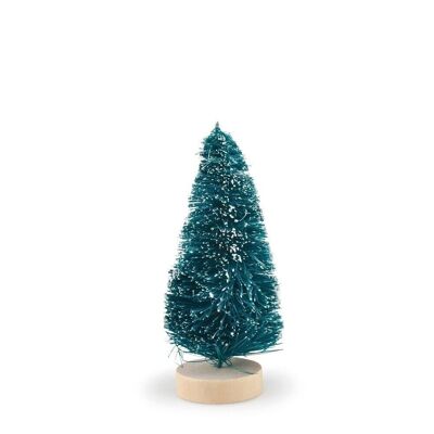Decorative tree with a wooden base, height approx. 8 cm