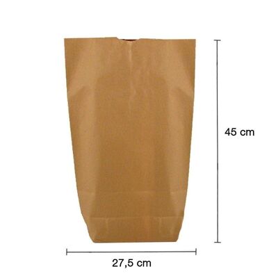 Bottom bag brown 1-ply 28x45cm