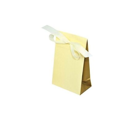 Gift bag cream/gold 100x60x157+42mm
