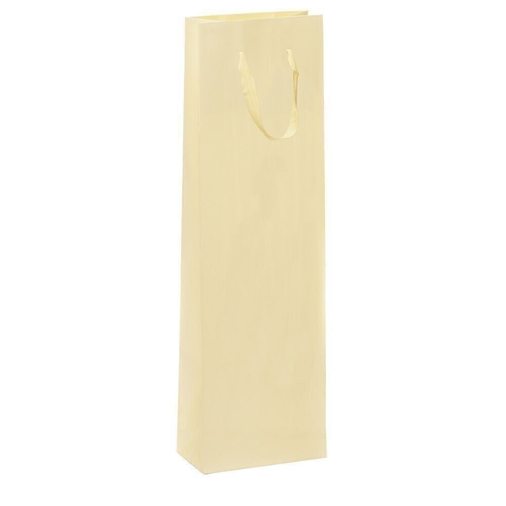 Sacchetti portabottiglie 9x9x38+5cm crema