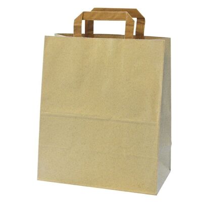 Grass paper carrier bag 32x12x40cm