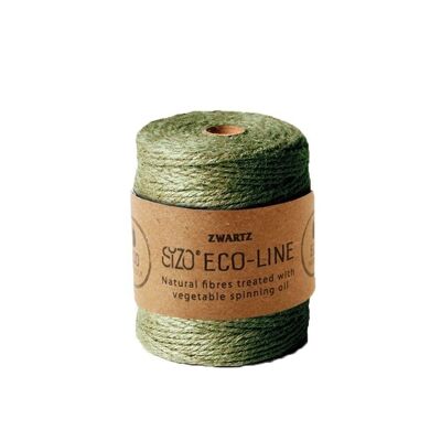 Cordón de yute 3mm 150m verde oliva