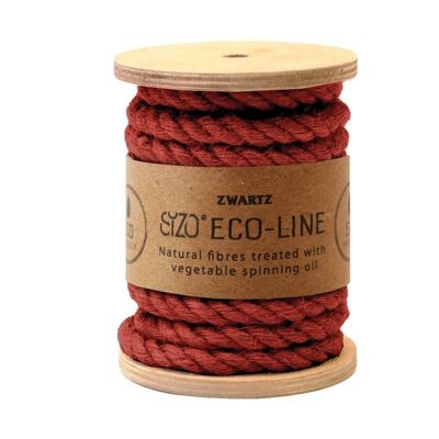 Jute cord 7mm 5m red