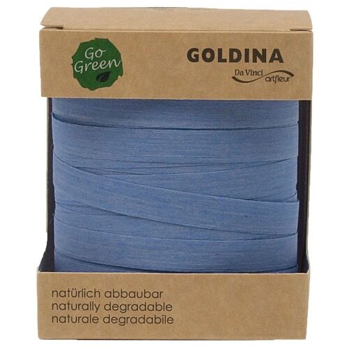 Ringelband biologisch abbaubar10mm/100Meter Blau