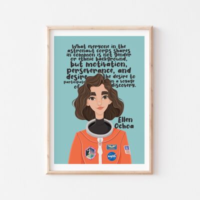 Ellen Ochoa Hispanic NASA Astronaut Wandkunst