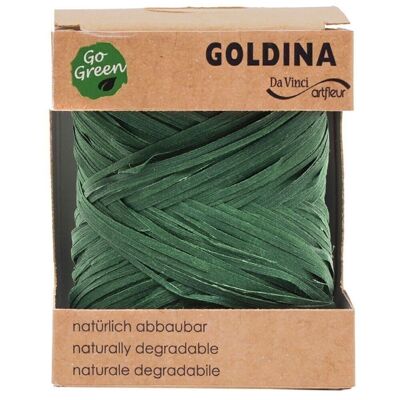 Raffia ribbon biodegradable 10mm/50meter Green