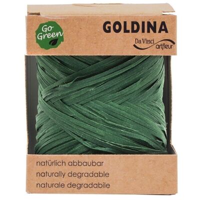 Ruban raphia biodégradable 10mm/50mètre Vert