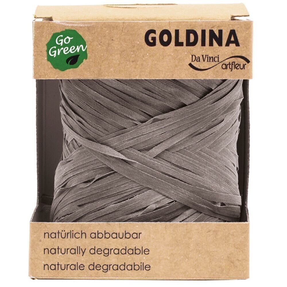 Nastro in rafia biodegradabile 10mm/50metro argento