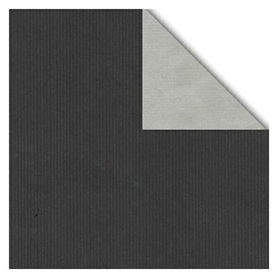 Rouleau de papier cadeau Stewo 50cm 50 mètres anthracite/argent