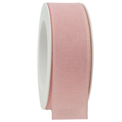 Linen ribbon biodegradable 40mm/20Meter Spring Pink