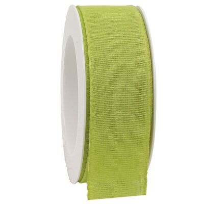 Linen ribbon biodegradable 40mm/20Meter Spring Kiwi
