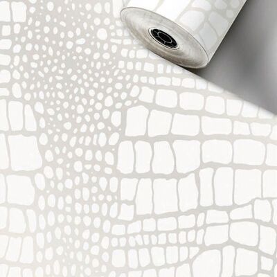 Stewo wrapping paper roll 50cm 50Meter Amon white/silver
