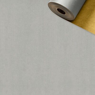 Stewo wrapping paper roll 50cm 50 meters 2-sided silver/gold
