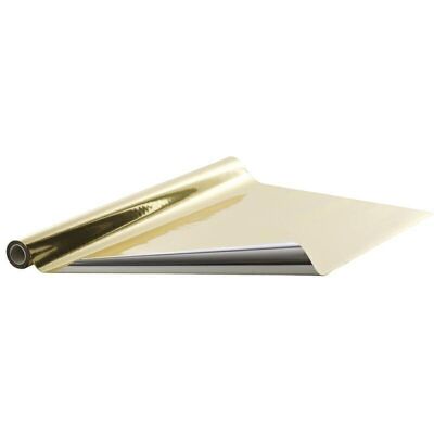 Gift foil roll 70cm 50 meters gold/silver
