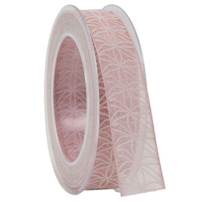 Gift ribbon 25mm/20 meters Rhodes old pink