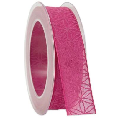 Gift ribbon 25mm/20 meters Rhodes pink