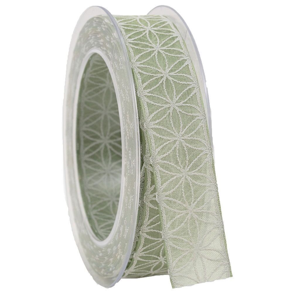 Ribbon 25mm/20 meter Rhodes pastel green