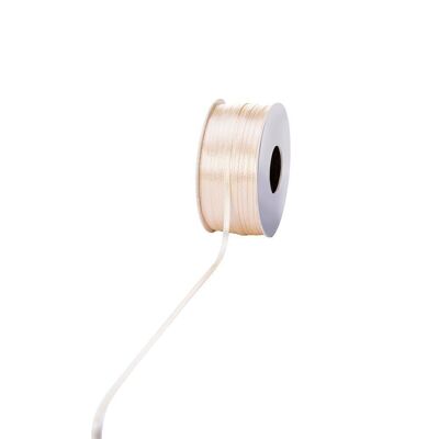 Satin ribbon 3mm 100meters vanilla