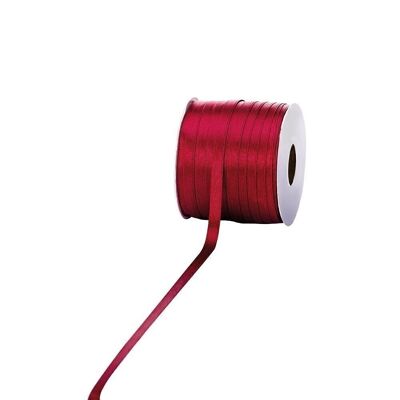 Satin ribbon 6mm 100 meters bordeaux