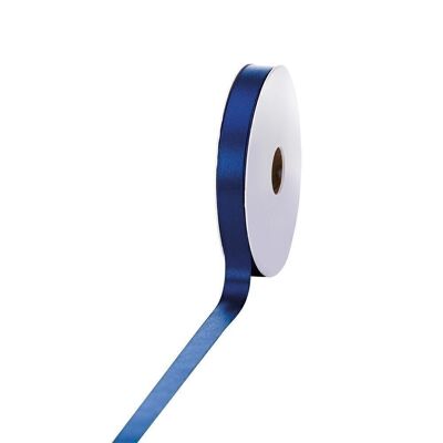 Satin ribbon 15mm 50 meters dark blue