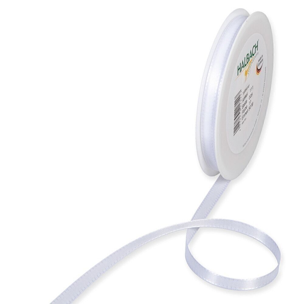 Nastro regalo in tessuto 8mm / 50 metri bianco