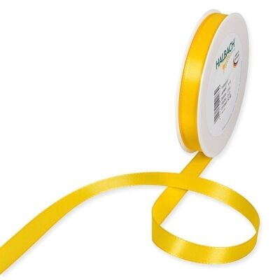 Gift ribbon fabric 15mm / 50 meters yellow