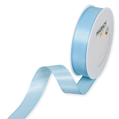 Gift ribbon fabric 25mm / 50 meters light blue