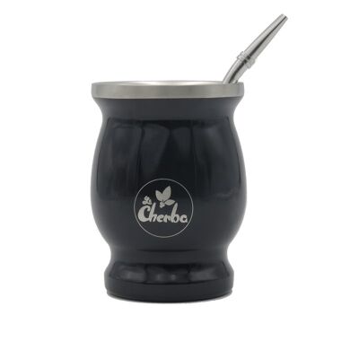 Calabash Yerba Mate e bombilla in acciaio inox