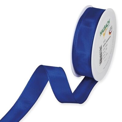 Gift ribbon fabric 25mm / 50 meters blue