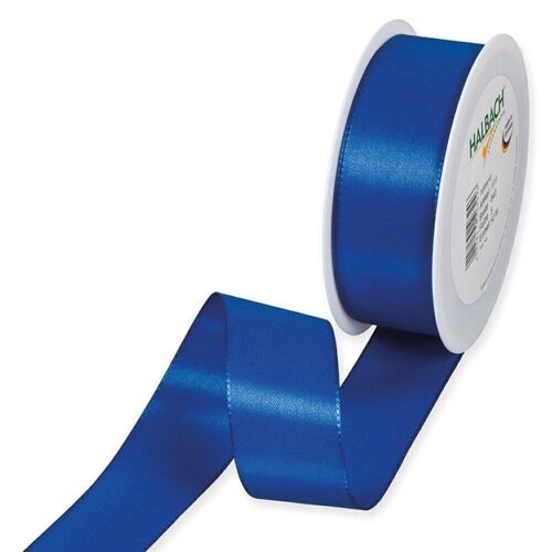 Geschenkband Stoff 40mm / 50Meter blau