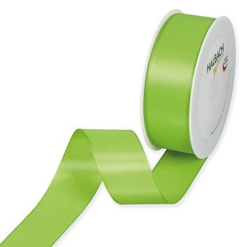 Ruban cadeau tissu 40mm / 50 mètres vert clair