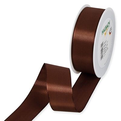 Gift ribbon fabric 40mm / 50 meters brown