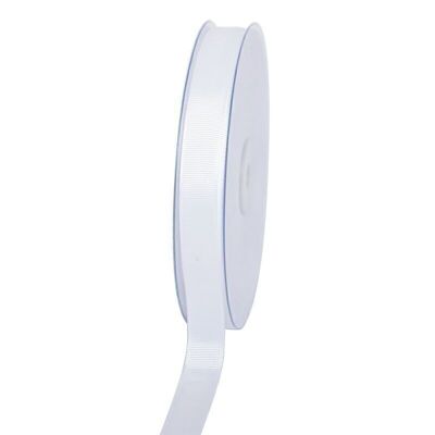 Gift ribbon grosgrain 16 mm/50 meters white