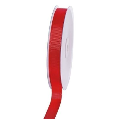 Ruban cadeau gros grain 16 mm/50 mètres rouge