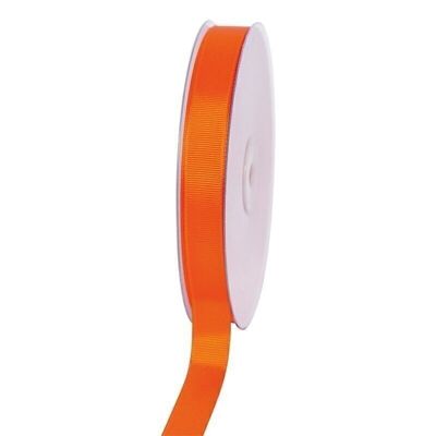 Gift ribbon grosgrain 16 mm/50 meters orange