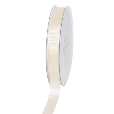 Gift ribbon grosgrain 16 mm/50 meters cream