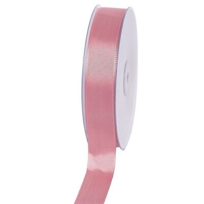 Gift ribbon grosgrain 25 mm/50 meters old pink